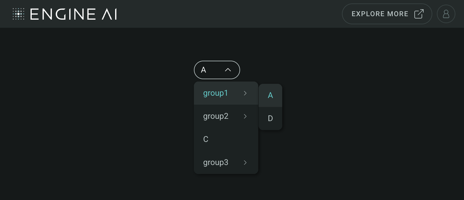 select widget with groups