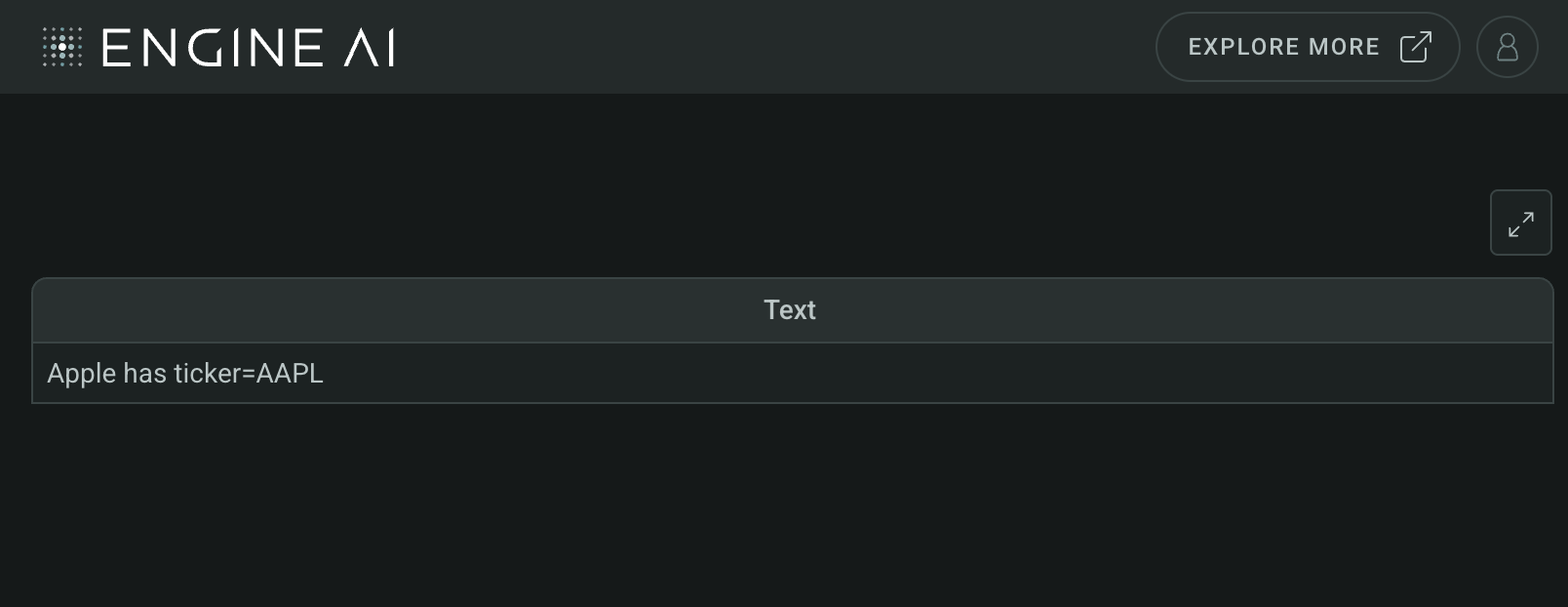 table with text column