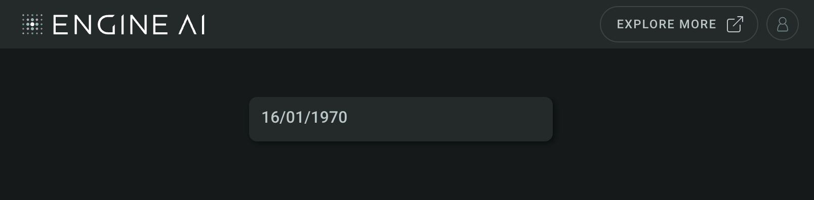 vertical tile with date item