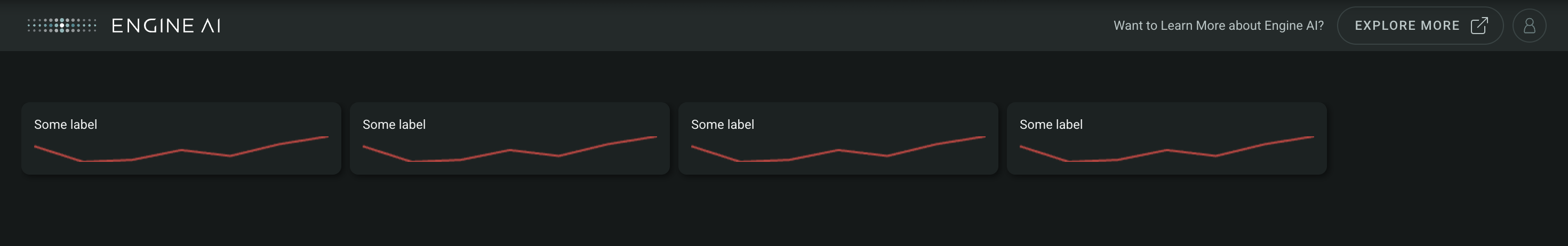 tile matrix with line chart item
