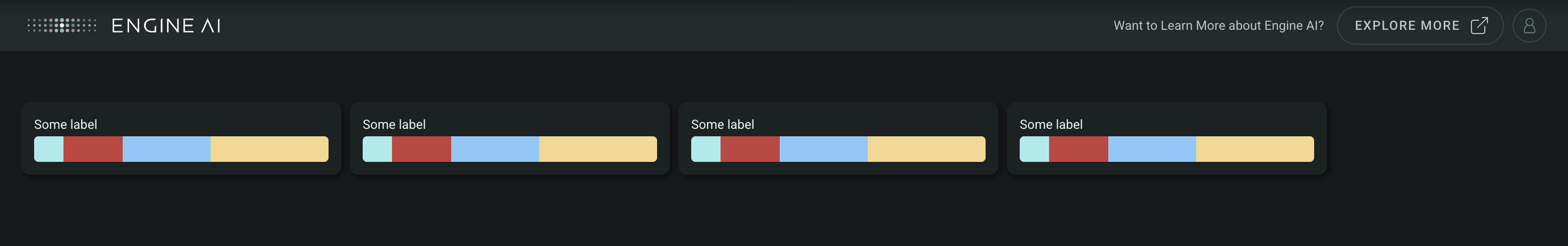 tile matrix with stacked bar chart item