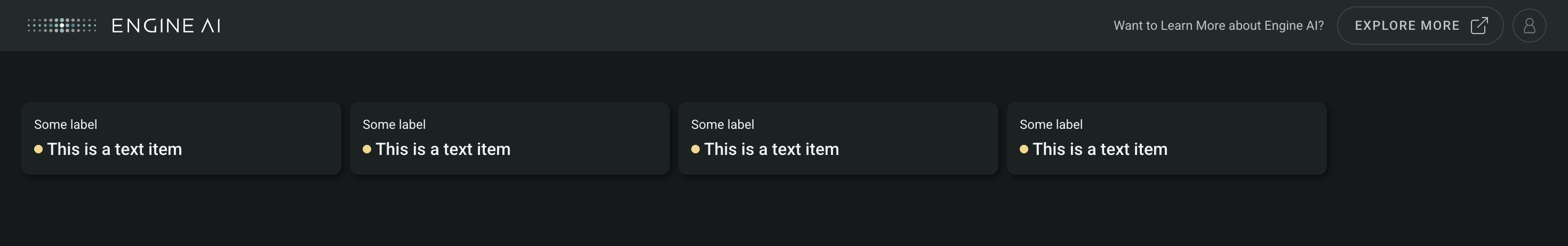 tile matrix with text item